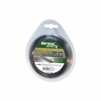 Корда за тример Marossa Garden, 2.70 мм x 15 м, Усилена с PA6, Квадратна