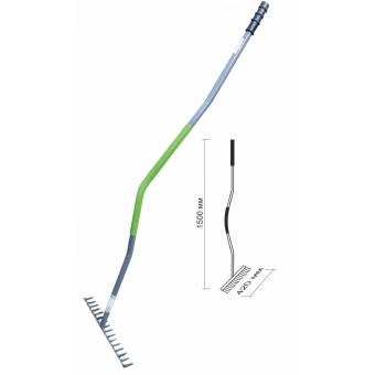 Гребло 16 Зъба, Дръжка Метал, Мароса Градина MG7001, 150 см