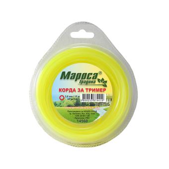 Корда за косачка тример Мароса Градина, Кръгла ф3мм х 15м