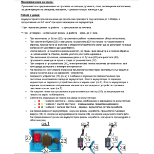 Пръскачка Акумулаторна Комбинирана, Ръчен режим, 16 литра Мароса MG-B/MS16L8AH-Hybrid