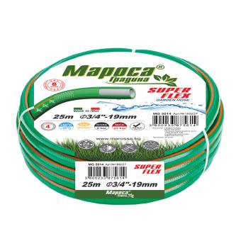 Градински Маркуч МАРОСА MG 5014, 3/4", 19 мм, 25 метра, 30 bar, 4 - Пластов Super Flex, UV