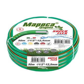 Градински Маркуч МАРОСА MG 5011, 1/2", 12.5 мм, 15 метра, 30 bar, 4 - Пластов Super Flex, UV